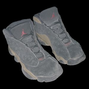 Jordans black & olive green limited edition youth 6 shoes